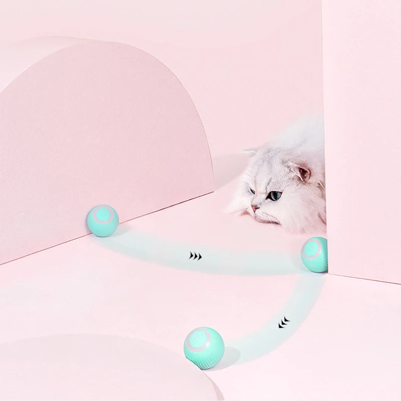 Remote Control Interactive Cat Car Toy USB Charging Chasing Automatic Self-Moving Remote Smart Control Car Interactive Cat Toy Pet Products
