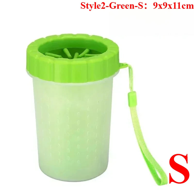 Dog Foot Cup Paw Washer Cleaner Dog Cat Foot Cleaning Brush Soft Silicone Dog Paw Cleaning Dog Paw Cleaning Bucket Accessories