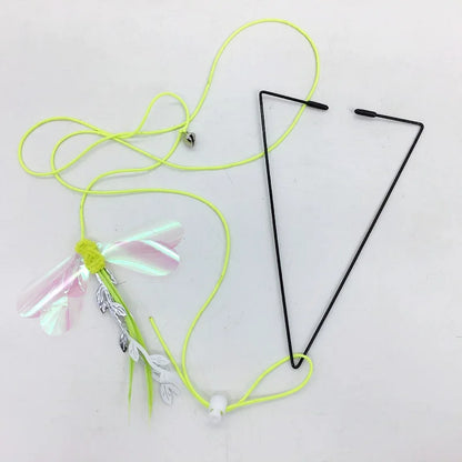Interactive Cat Toy Hanging Clip Door Plush Mouse Self-Hi Hanging Door Elastic Funny Cat Toy Juguetes Para Gatos Rascador Gato