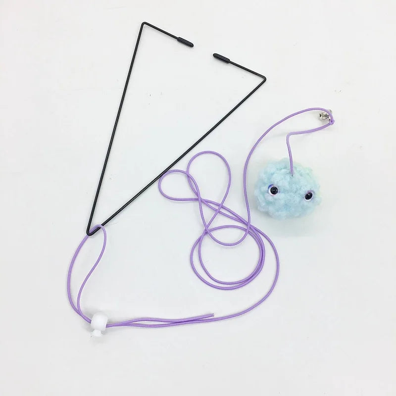 Interactive Cat Toy Hanging Clip Door Plush Mouse Self-Hi Hanging Door Elastic Funny Cat Toy Juguetes Para Gatos Rascador Gato