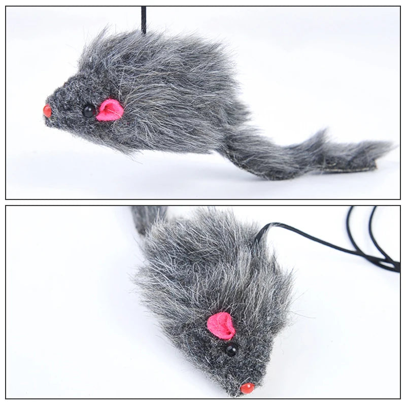 Interactive Cat Toy Hanging Clip Door Plush Mouse Self-Hi Hanging Door Elastic Funny Cat Toy Juguetes Para Gatos Rascador Gato
