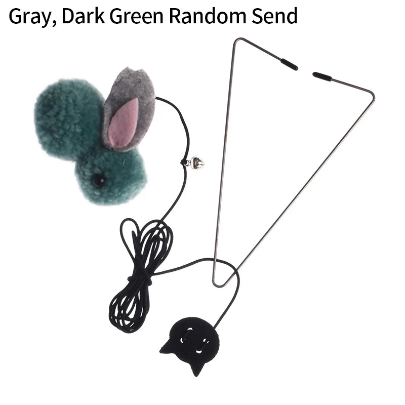 Interactive Cat Toy Hanging Clip Door Plush Mouse Self-Hi Hanging Door Elastic Funny Cat Toy Juguetes Para Gatos Rascador Gato