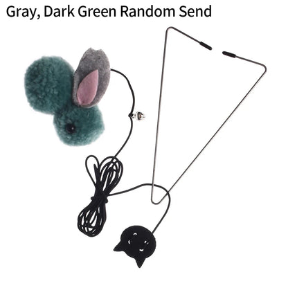 Interactive Cat Toy Hanging Clip Door Plush Mouse Self-Hi Hanging Door Elastic Funny Cat Toy Juguetes Para Gatos Rascador Gato