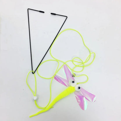 Interactive Cat Toy Hanging Clip Door Plush Mouse Self-Hi Hanging Door Elastic Funny Cat Toy Juguetes Para Gatos Rascador Gato