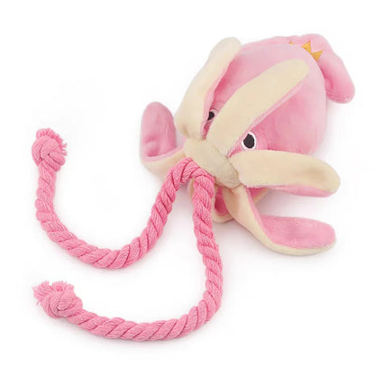 Supet Pet Octopus Plush Rope Toy Is Bite-Resistant, Fun and Interactive, Suitable for Indoor and Outdoor Use