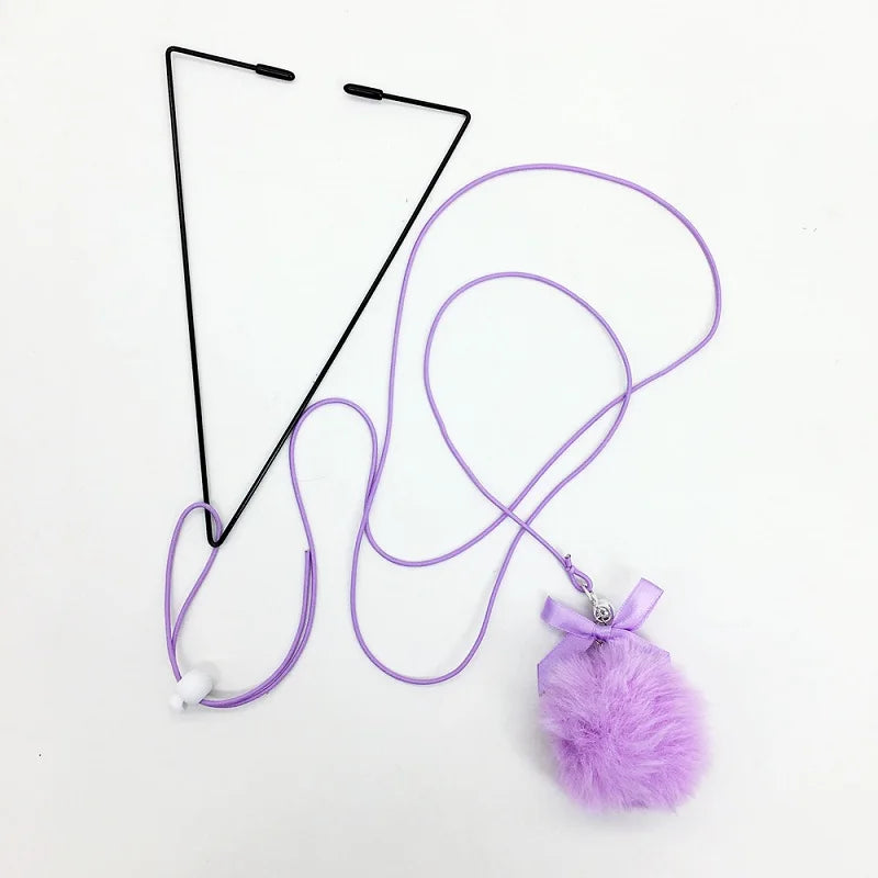 Interactive Cat Toy Hanging Clip Door Plush Mouse Self-Hi Hanging Door Elastic Funny Cat Toy Juguetes Para Gatos Rascador Gato