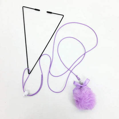 Interactive Cat Toy Hanging Clip Door Plush Mouse Self-Hi Hanging Door Elastic Funny Cat Toy Juguetes Para Gatos Rascador Gato