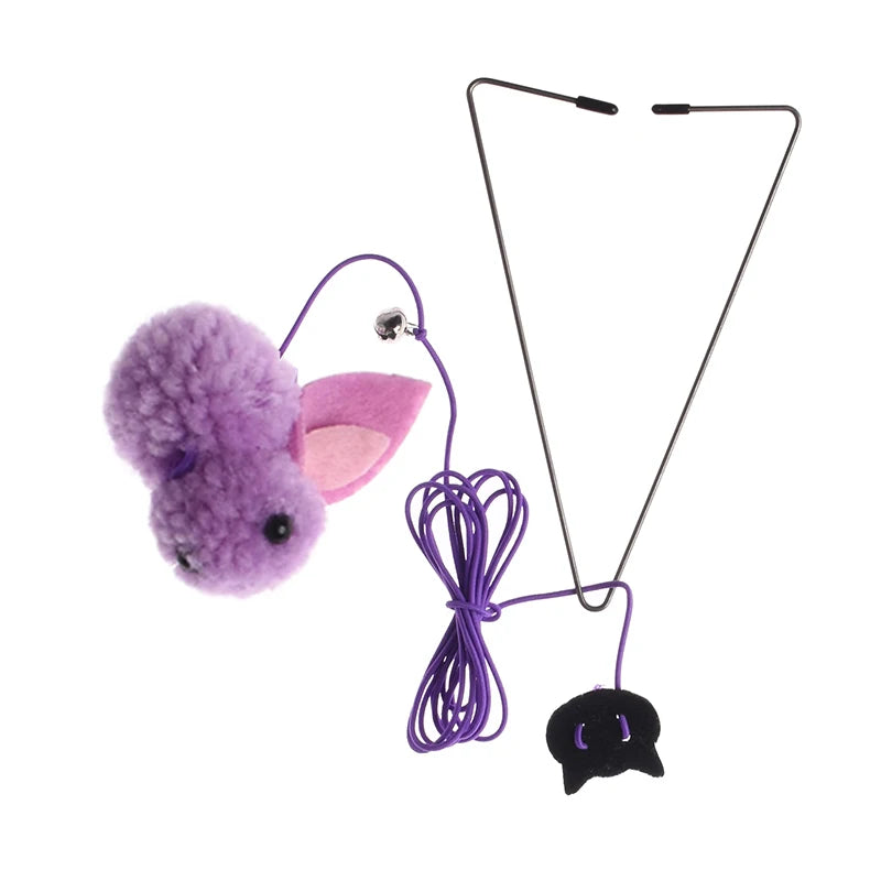 Interactive Cat Toy Hanging Clip Door Plush Mouse Self-Hi Hanging Door Elastic Funny Cat Toy Juguetes Para Gatos Rascador Gato