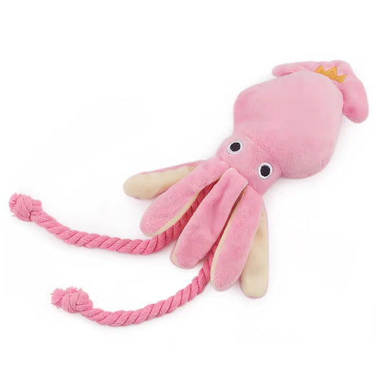 Supet Pet Octopus Plush Rope Toy Is Bite-Resistant, Fun and Interactive, Suitable for Indoor and Outdoor Use