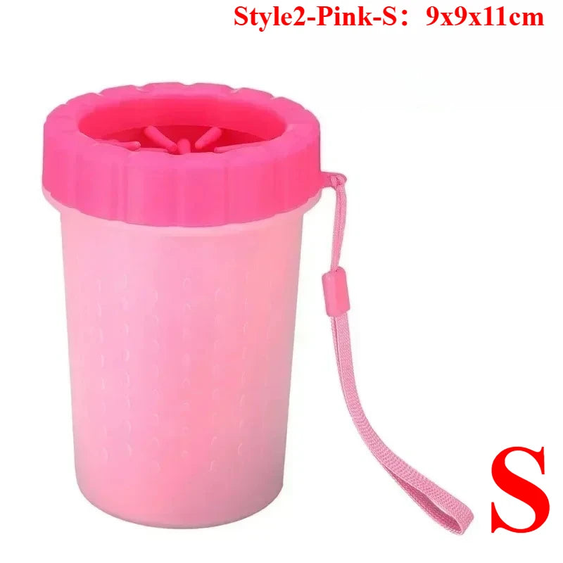Dog Foot Cup Paw Washer Cleaner Dog Cat Foot Cleaning Brush Soft Silicone Dog Paw Cleaning Dog Paw Cleaning Bucket Accessories