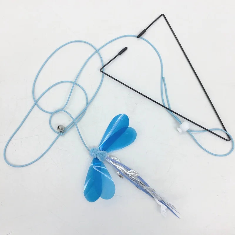 Interactive Cat Toy Hanging Clip Door Plush Mouse Self-Hi Hanging Door Elastic Funny Cat Toy Juguetes Para Gatos Rascador Gato