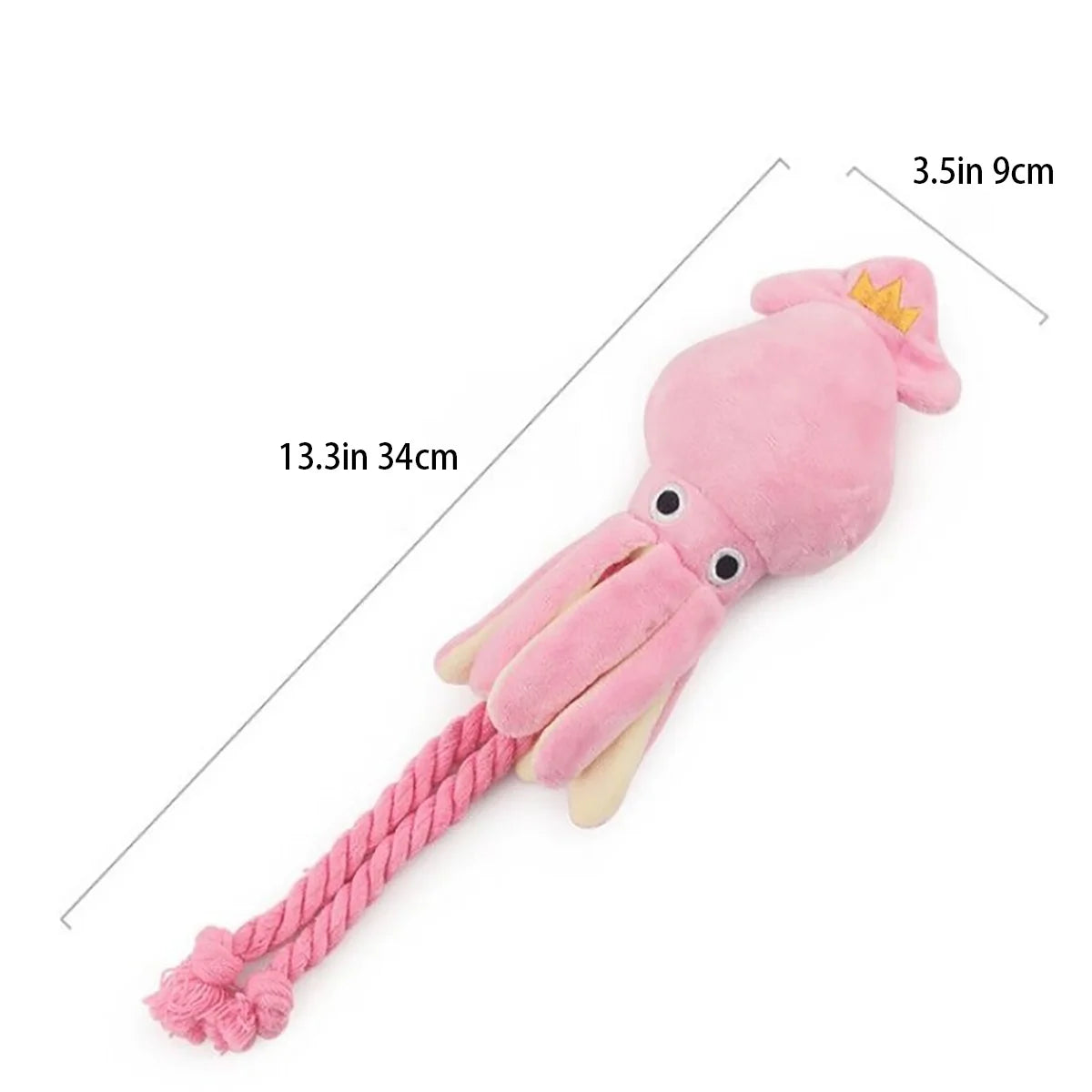 Supet Pet Octopus Plush Rope Toy Is Bite-Resistant, Fun and Interactive, Suitable for Indoor and Outdoor Use