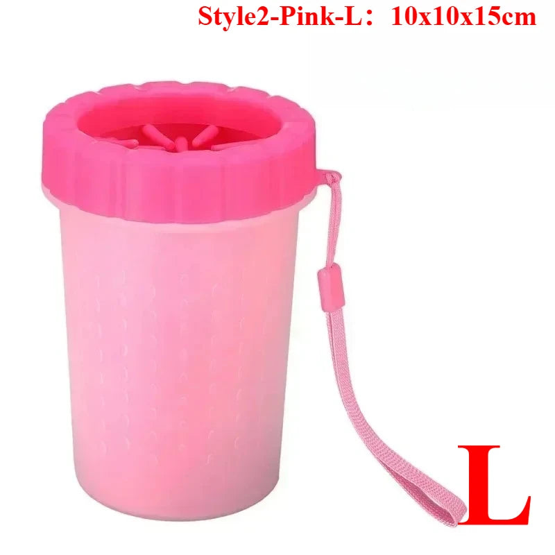Dog Foot Cup Paw Washer Cleaner Dog Cat Foot Cleaning Brush Soft Silicone Dog Paw Cleaning Dog Paw Cleaning Bucket Accessories