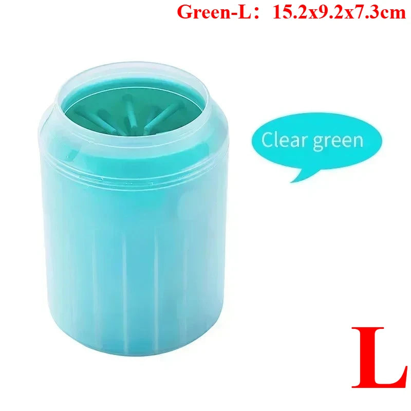 Dog Foot Cup Paw Washer Cleaner Dog Cat Foot Cleaning Brush Soft Silicone Dog Paw Cleaning Dog Paw Cleaning Bucket Accessories