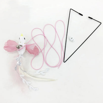 Interactive Cat Toy Hanging Clip Door Plush Mouse Self-Hi Hanging Door Elastic Funny Cat Toy Juguetes Para Gatos Rascador Gato