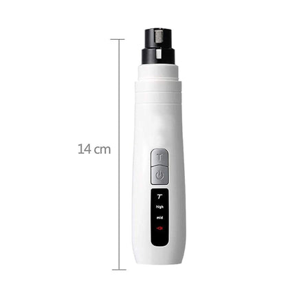 Pet Nail Grinder Turbo USB Rechargeable Dog Cat Claw Filer
